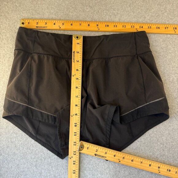 Lululemon Athletica Size 6 Gait Keeper Short 3.5" Black Athletic Workout Sporty - Picture 3 of 9